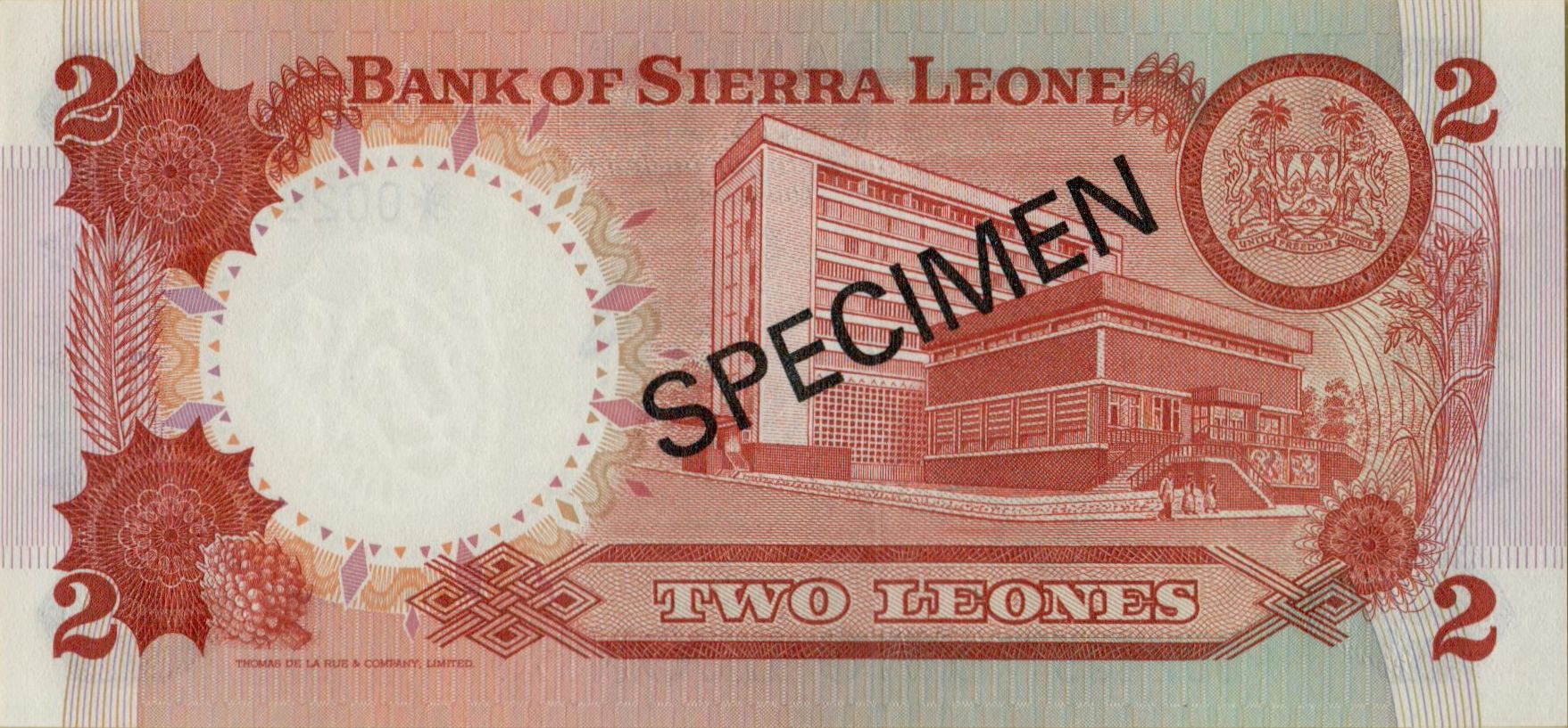 Sierra Leone 2 1978 UNC P-6/sb